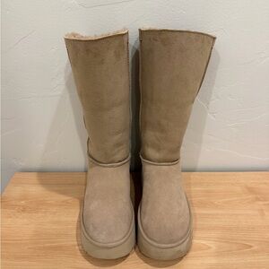 UGG Classic New Heights Cuffable Cozy Classic Beige Winter Boots